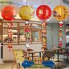 2025 Mid-Autumn Festival Traditional Chinese Lanterns for National Day Decoration - Jewelry Store Window Ornaments