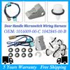 For TESLA Model S 2012- Car Door Handle Upgrade Repair Kit Microswitch Harness Handle Paddle w/Door Panel Clips 1016009-00-B