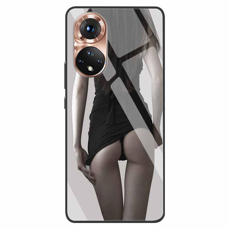 Luxury Case for Huawei Honor 50 Cover Tempered Glass Cover for Huawei Honor 50 Phone Case Honor50 6.57" Coque Bag Fashion Bumper