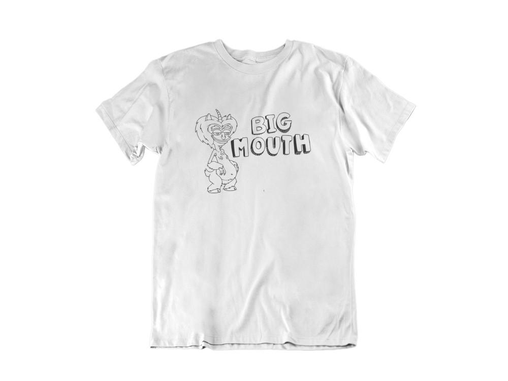 

ФУТБОЛКА С ГОРМОНАЛЬНЫМ МОНСТРОМ С БОЛЬШИМ РТОМ S