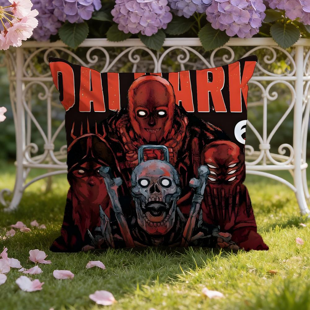 AnimeDai D-Dark Cushion Cover Home & Car Dual-Scene Pillow Cover: Reversible for Premium Comfort
