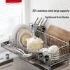 Skládací nerezový odkapávač na nádobí do kuchyně, Nordic 304