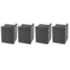 4PCS Sofa Risers Square 4in Porose Bed Lifts Furniture Risers for Fixing Small Pointy Feet Black