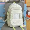 Schoolbag Japanese School Bag Female Cat Letter Plaid Large Capacity Backpack Sweet Versatile Junior High School Girls Light Backpack