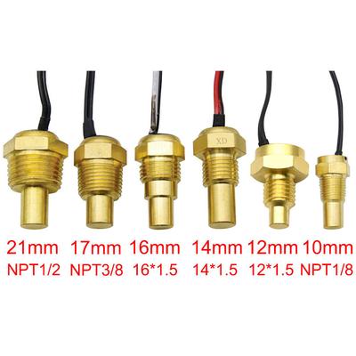 Univerzální snímač teploty vody Senzor teploty vody Měřič teploty vody 12V/24V 10MM 12MM 14MM 16MM 17MM 18MM 21MM