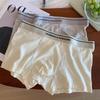Herr Modalbomull Antibakteriella Andningsbara Boxertrosor - Vår/Höst Stil, Sömlösa, Löst Sittande, Bekväma