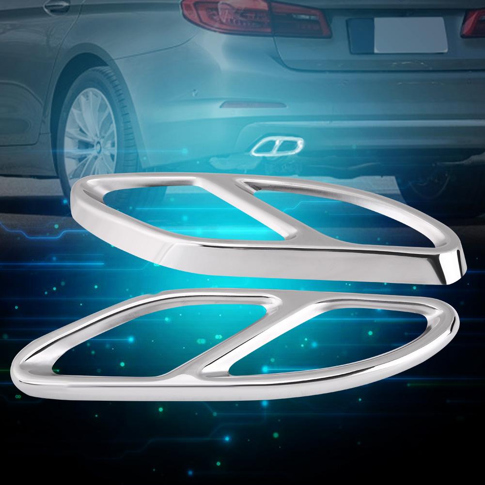 1 Pair Exhaust Muffler Tail Pipe Cover Trims for Mercedes Benz GLC C E class C207 Coupe 14 17