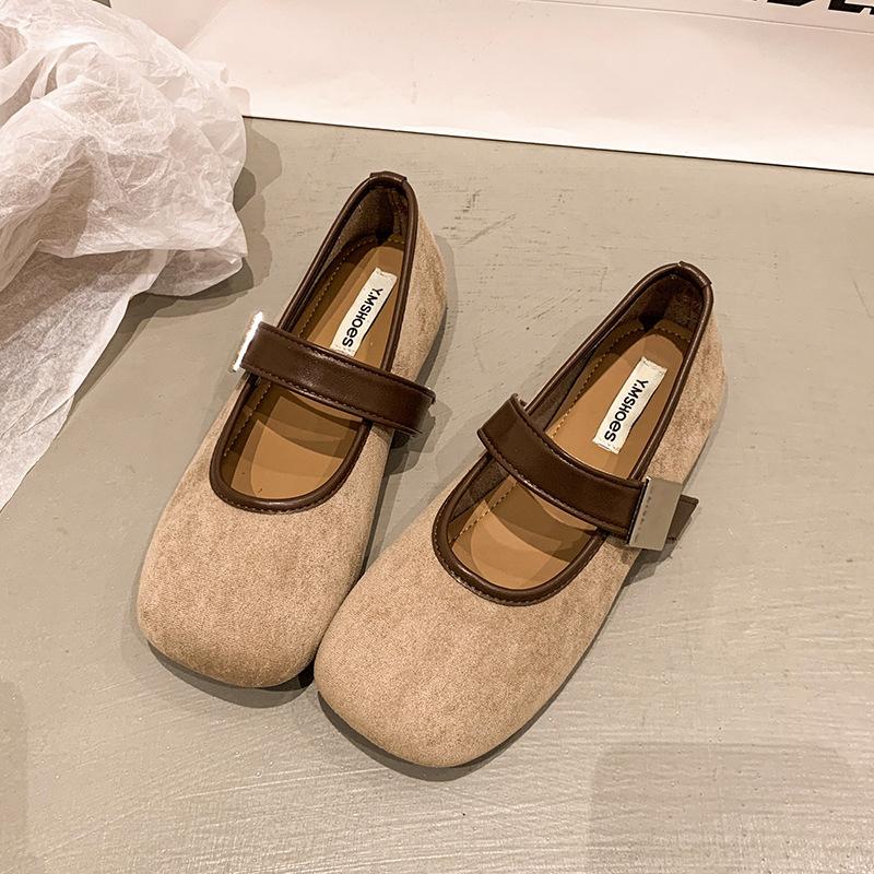 Retro Shallow Single Shoes Women's Summer and Autumn 2025 New Versatile Soft-soled Flats