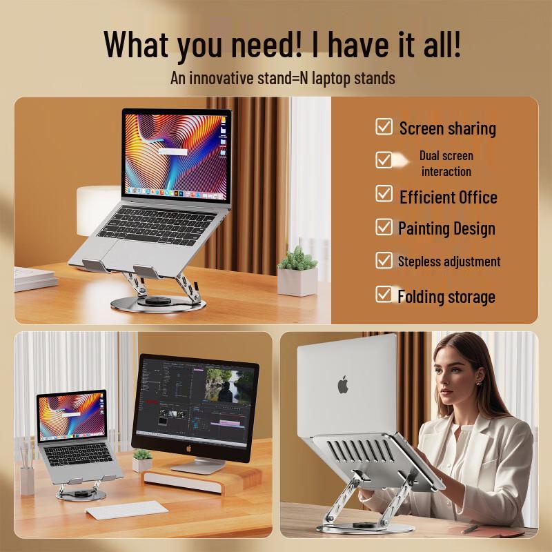 Ollymurs 360° Rotating Universal Laptop & Tablet Stand