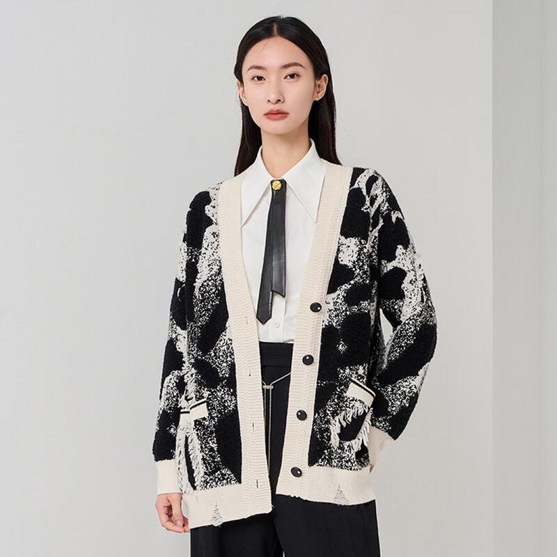 

Iveni Women s V-Neck Long Sleeve Mid-Length Sweater S