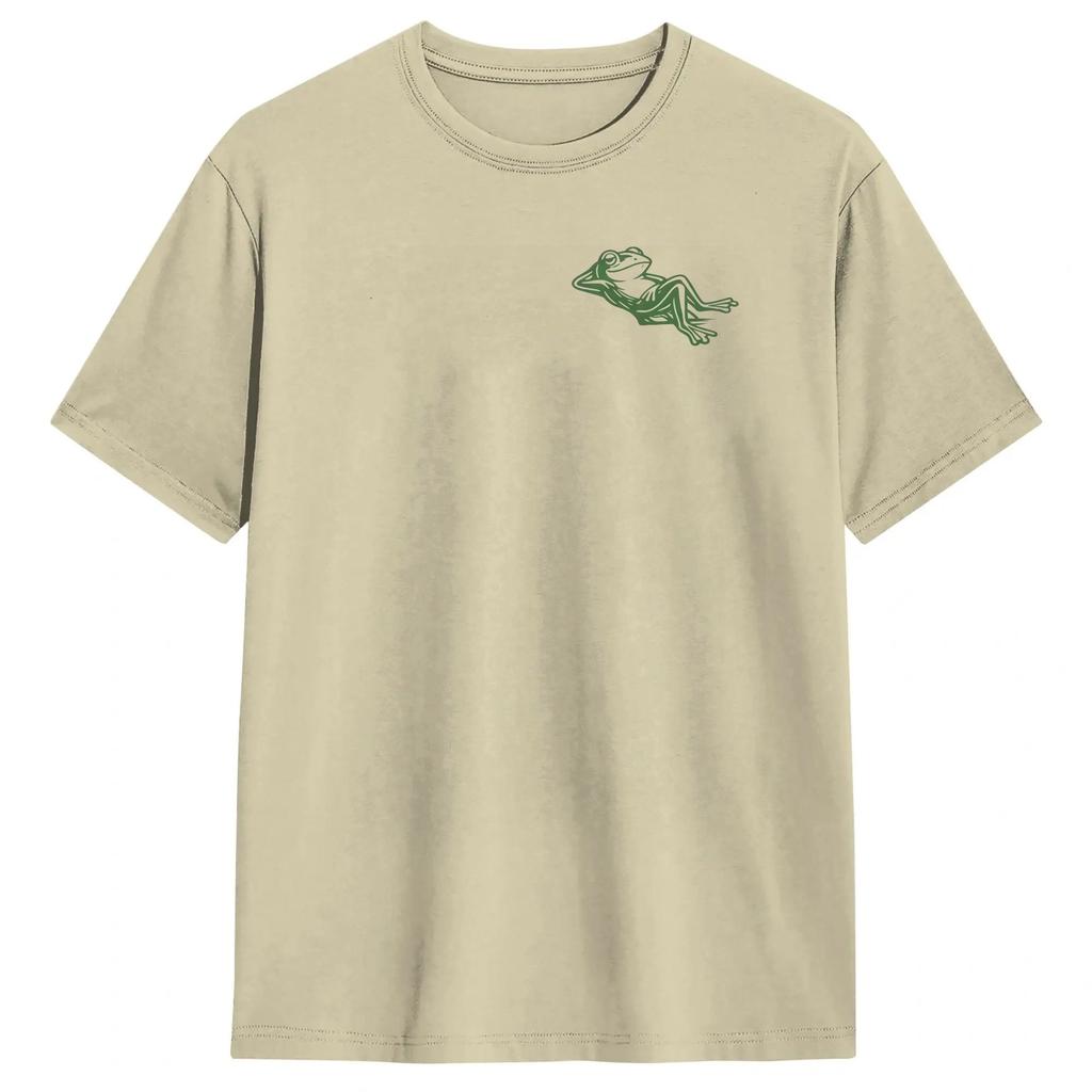 Unisex TShirts Funny Frog Meme Funny 100 Cotton Tee Shirt Short Sleeve No Plans Today T Shirts Round Neck Clothing Plus Size