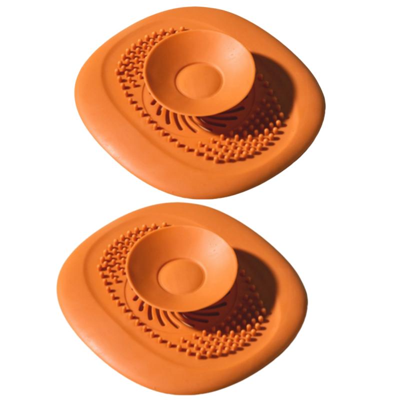 2 Pcs Bathroom Sink Floor Drain Cover, Odor-proof Cover, Bathroom Drainage Opening Blockage-proof Pool Filter Net
