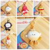 Sausage Hamburg Key Chain Drawing Feet Plush Doll Toy Mini Plush Food Pendant  Decoration