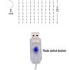 Lumini Cortină Fir Cupru cu Telecomandă USB: Design de țurțuri, Decor de sărbători de Crăciun, Lumini colorate pentru atmosferă festivă