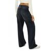 Damen Distressed High-Waist Retro Cat Whisker Straight Jeans