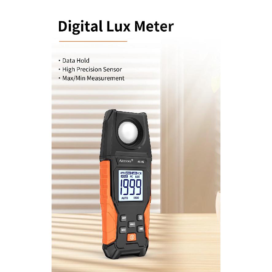 Aicevoos Digital Illuminance Meter,High Precision Handheld Light Meter,Luxmeter Luminance Lux Test,Illuminance Tester,Lux Meter