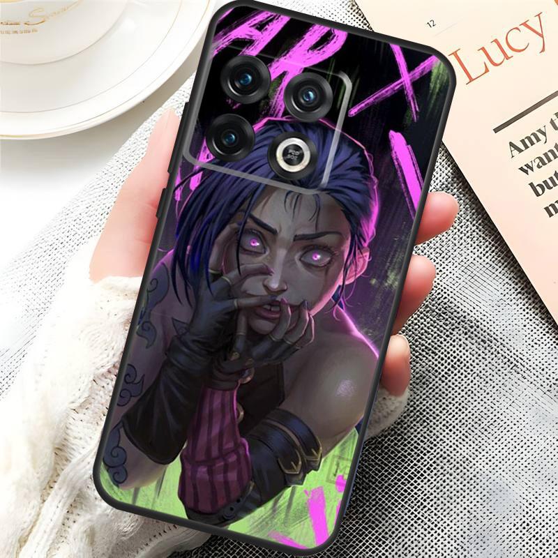 Anime Arcane Jinx Vi Case For OnePlus 10 9 Pro 8T 9RT 10R 10T OnePlus Nord 2T CE 2 Lite N10 N20 N100 N200 Cover