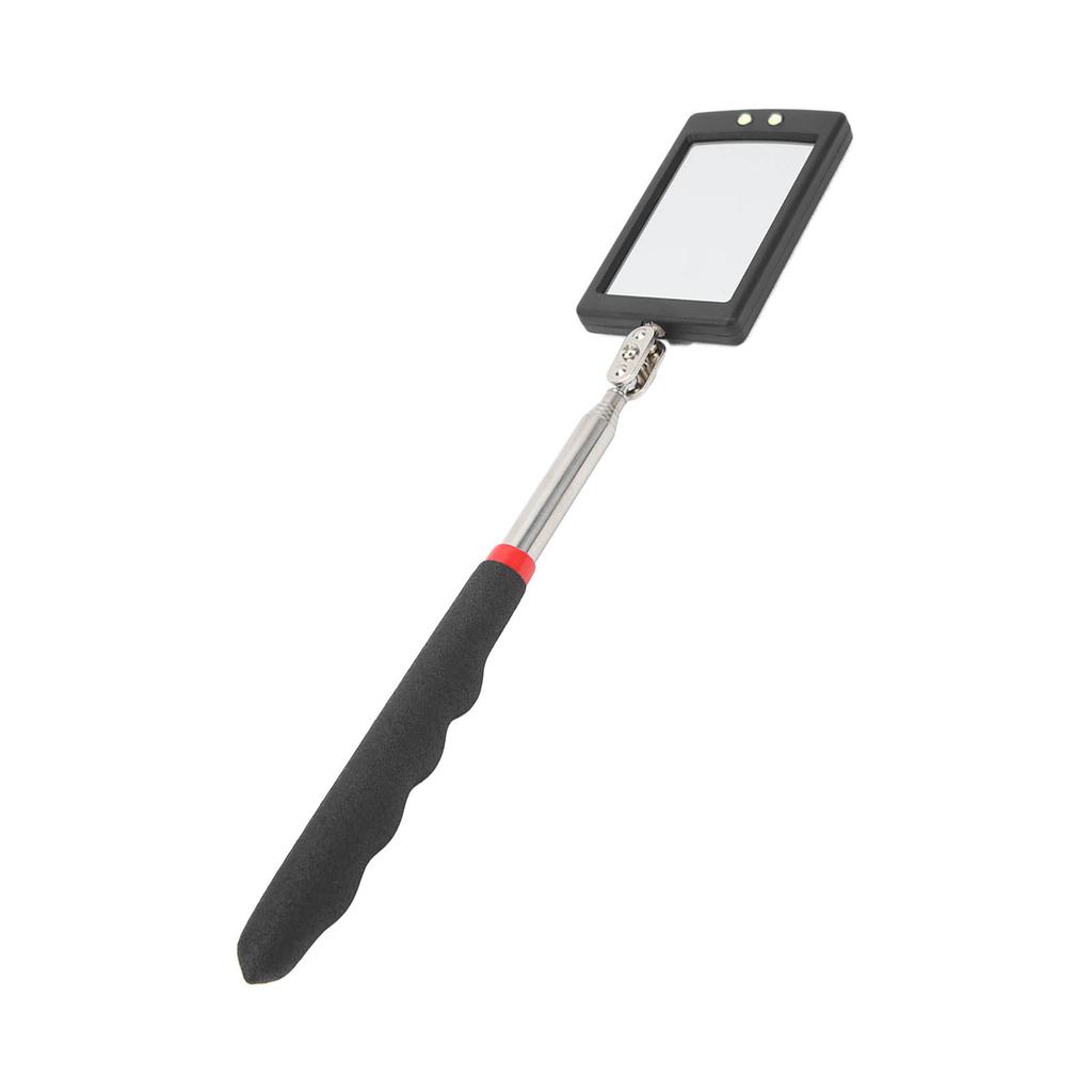 Telescopic Inspection Mirror LED Lighted 360 Degree Swivel for Automotive Mechanics Repair