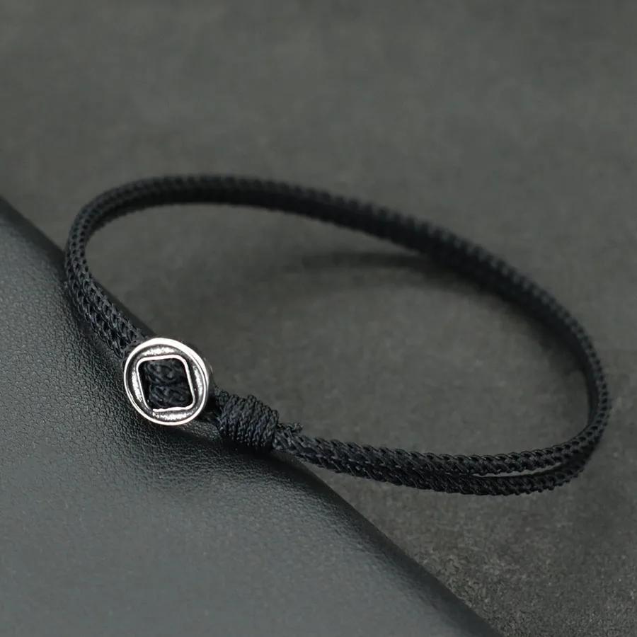 Ethnic 2mm Thin Rope Bracelet Handmade Weaven Nautical Wrap String Braclet for Men Women Leisure Accessories Lucky Amulet