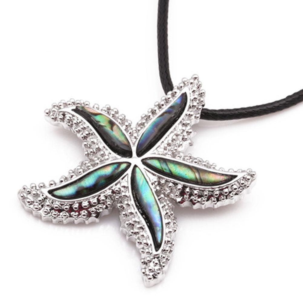 

Abalone Shell Material Starfish Necklace Stylish Pendant Ornament Christmas New Year Birthday Gift #13507