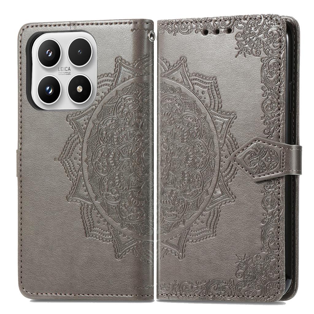 For Xiaomi 17 Wallet Case Mandala Flower Leather Phone Cover Stand