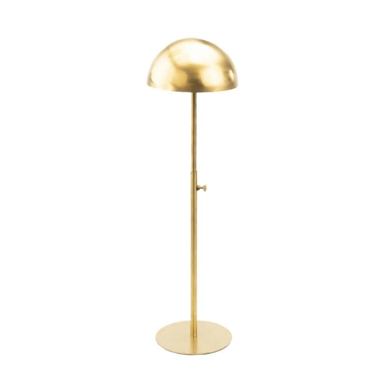 Adjustable Hat Holder Wigs Head Stand Practical Metal Home Hat Storage Stable Metal Stand for Hat and Wig Display