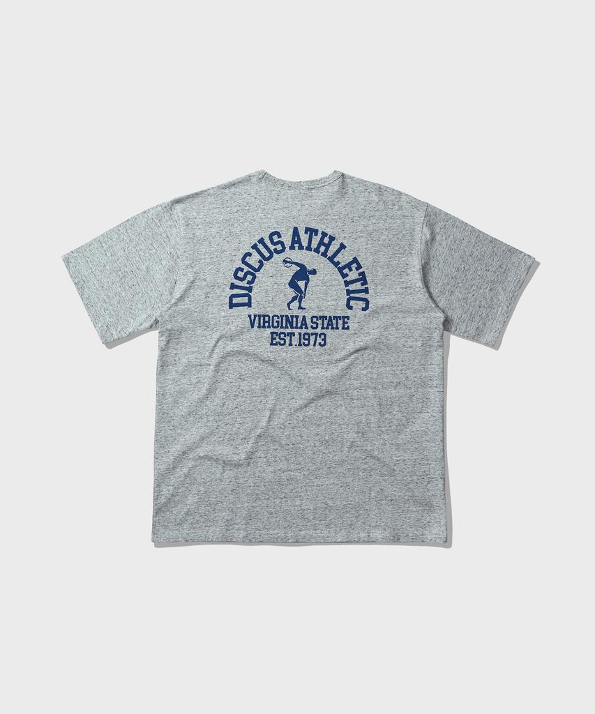 DISCUS ATHLETIC Heavyweight Dcsc Small Logo T-Shirt Heather Grey
