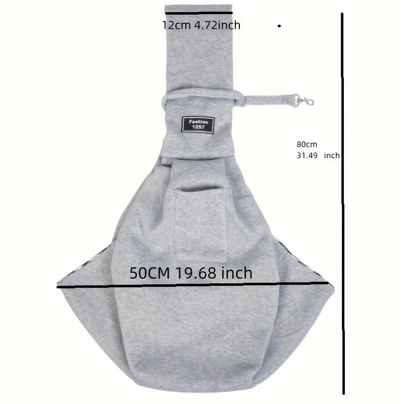 Foldable Dog Sling Carrier, Hands-Free. Large Capacity,Adjustable Strap.Comfort & Convenience for Travel.Orange/Gray/Brown/Blue.