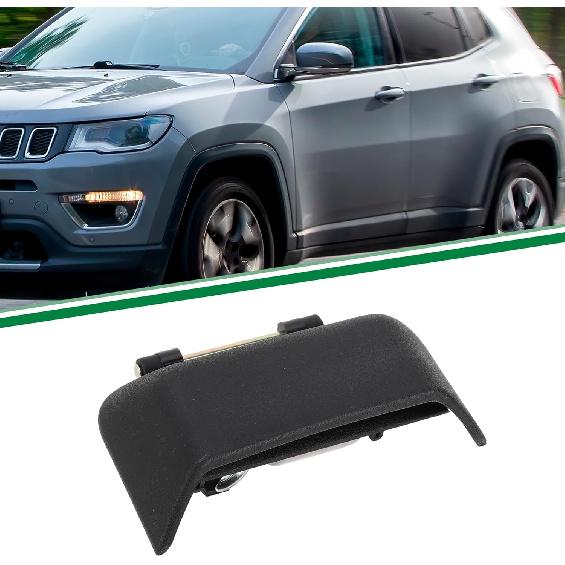 No.5115827AF Car Exterior Door Handle for Jeep Compass 4 Cyl 2.0L, 4 Cyl 2.4L 2007-2017 Black Left ABS 1 Pc
