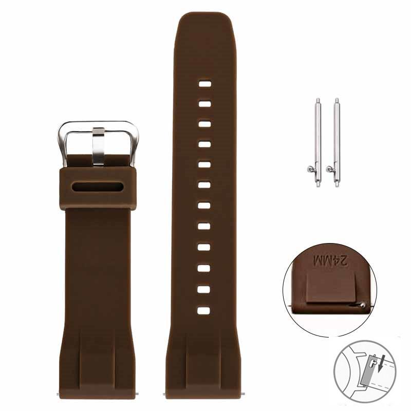 Cinturino in Silicone ad Alta Resistenza per Casio Serie PROTREK PRG-650Y/600 PRW-6600 GA-2000 Uomo Sportivo Impermeabile Cinturino Braccialetto 24mm