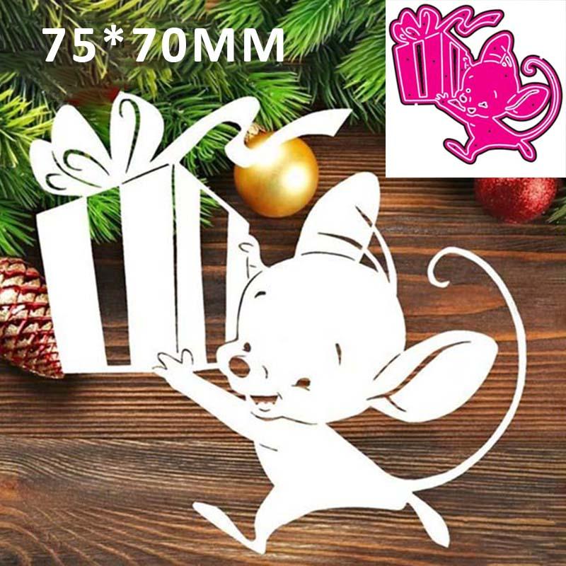 

PDTO животное мышь металлические режущие штампы трафареты для скрапбукинга поздравительные открытки ремесла новые