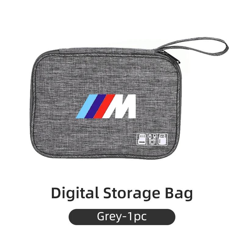 New Car Styling Digital Storage Bag Portable USB Data Cable Plug Case For BMW 1 3 5 Series X1 X4 X5 X7 G20 G38 F20 F39 F48