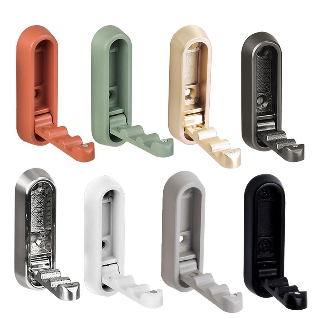 4Pcs Retractable Wall Hooks for Bathroom & Closet Space Saving Folding Hooks Functional & Stylish Hook for Keys & Hats