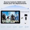 Tablette Robuste HOTWAV R6 Pro 8Go+128Go 10.1" FHD+ 15600mAh Tablette Tactile Android 13 IP68 Dual 4G/5G WiFi, Orange
