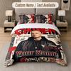 Set Biancheria da Letto 3 Pezzi Eminem, Testo con Nome Personalizzato, 1 Copripiumino e 2 Federe per Camera da Letto