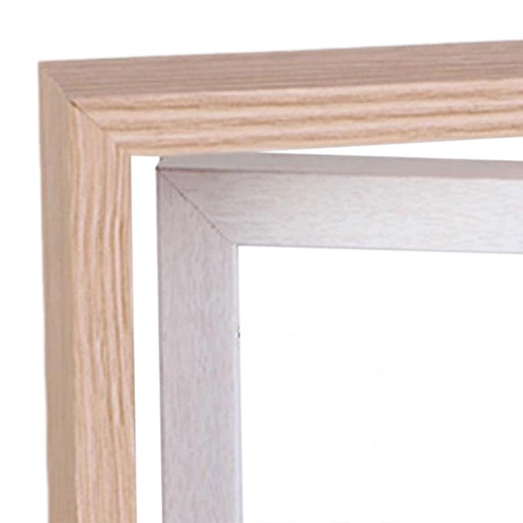 Rotating Picture Frame Wooden Float Picture Frame Transparent for Home Decor Double Sided Photo Frame for Table Weddings