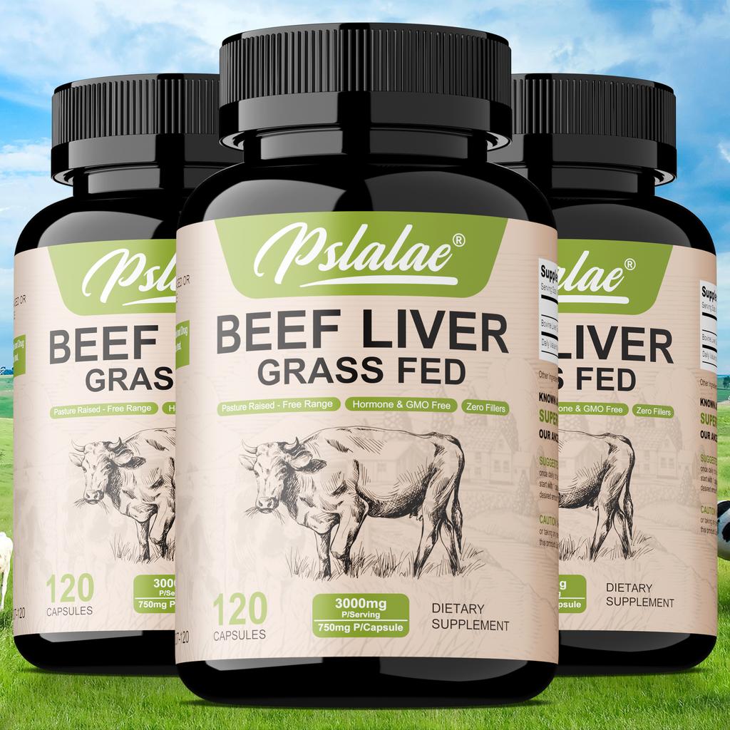 Kapsle z jater hovězího dobytka krmeného trávou, obsahující přirozené železo, vitamín A a vitamín B12, dodávají energii a jsou vhodné pro dospělé.