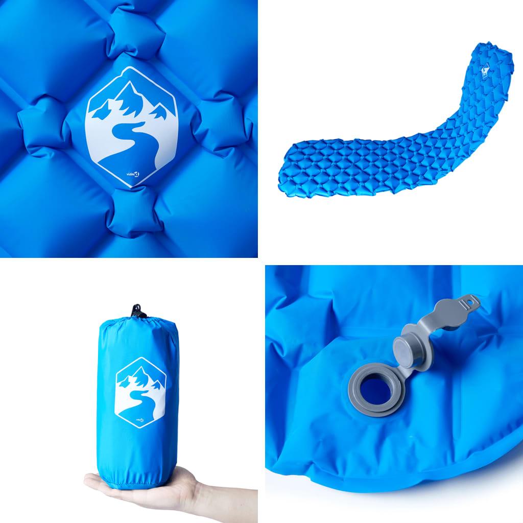 Inflatable Sleeping Mat Blue 190 x 58 x 6 cm