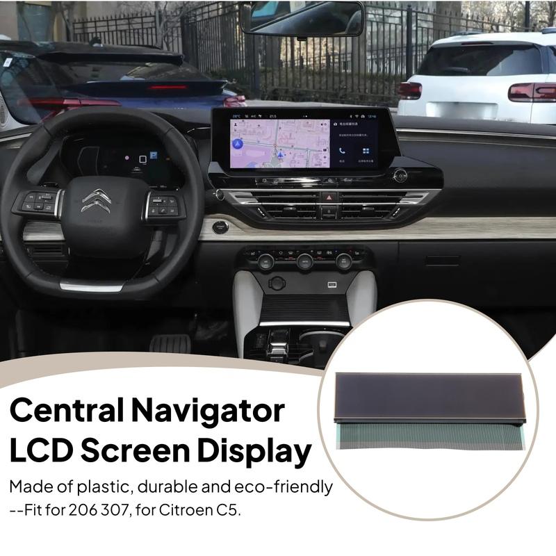Central Player LCD Screen Display Central LCD Screen Display for Peugeot 206 307 Replacement 116mm Plastic Accessories
