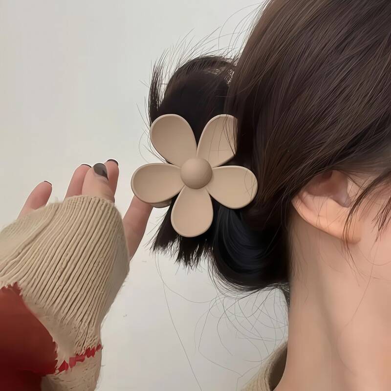 Fashion Flower Hair Claws Clips For Women Girls Sweet Large Hair Clip Clamp Ponytail Hairpins Hawaiian Hair Accessories Headwear
