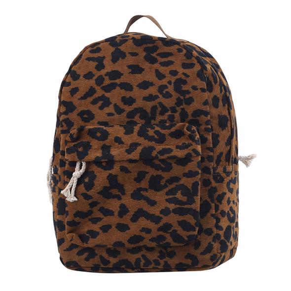 leopard print school bag