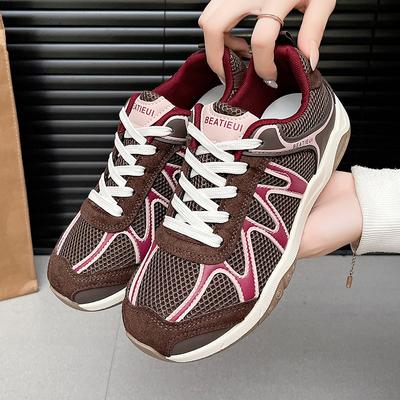 Dames Outdoor Wandelsneakers Jeugd Meisjes Student Nieuw Suède Leer Retro Trainingsschoenen Vrouw Platte Casual Trainers Schoeisel
