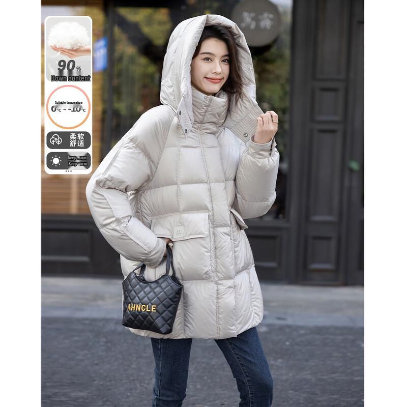 

MOKANA Women s Elegant Long-Sleeve Down Jacket MKNJD3038 M