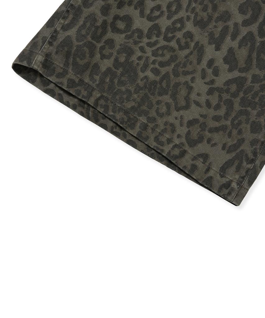 BROWNBREATH Tag Leopard Bermuda-Shorts - Schwarz