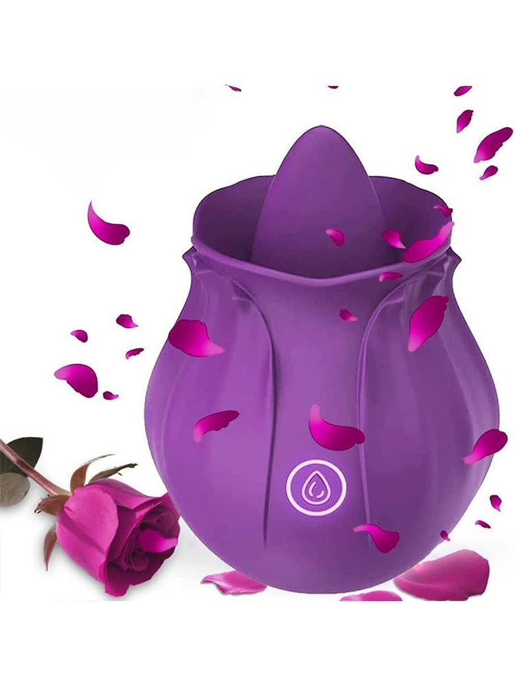 Rose Shape Vagina Sucking Vibrator Clitoral Stimulator Oral Licking Nipple Sucker Sex Toy for Women