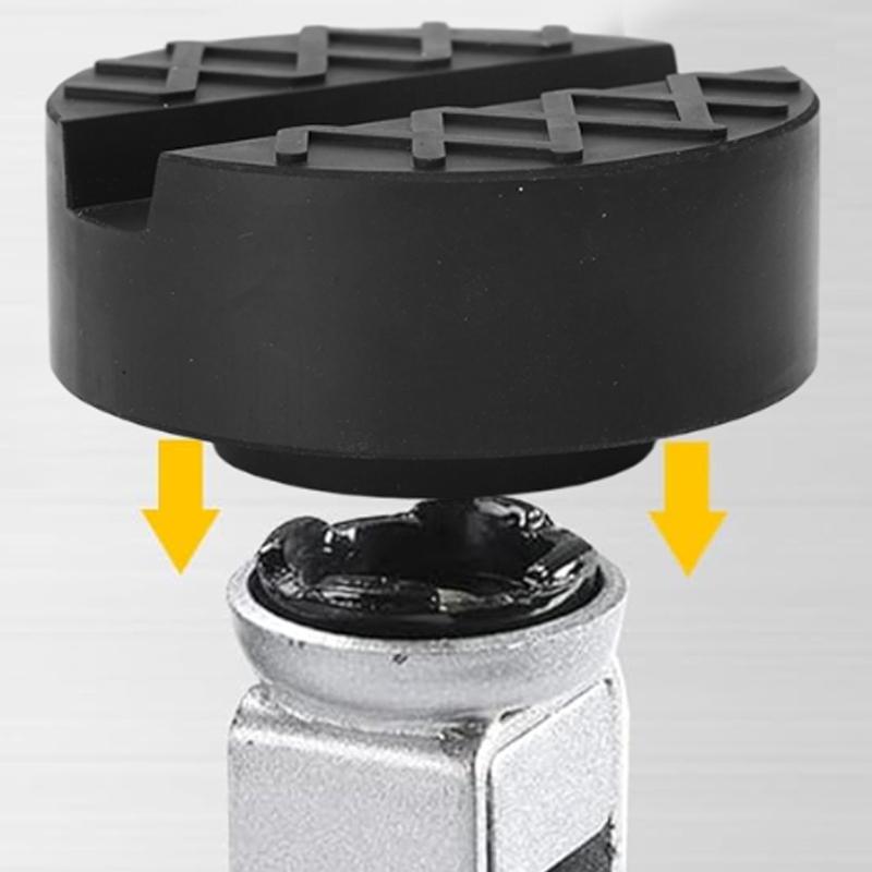 Car Lift Jack Stand Pads Black Rubber Slotted Floor Pad Frame Rail Adapte for Auto SUV Van Pickup Lift Rubbers Jack Pads