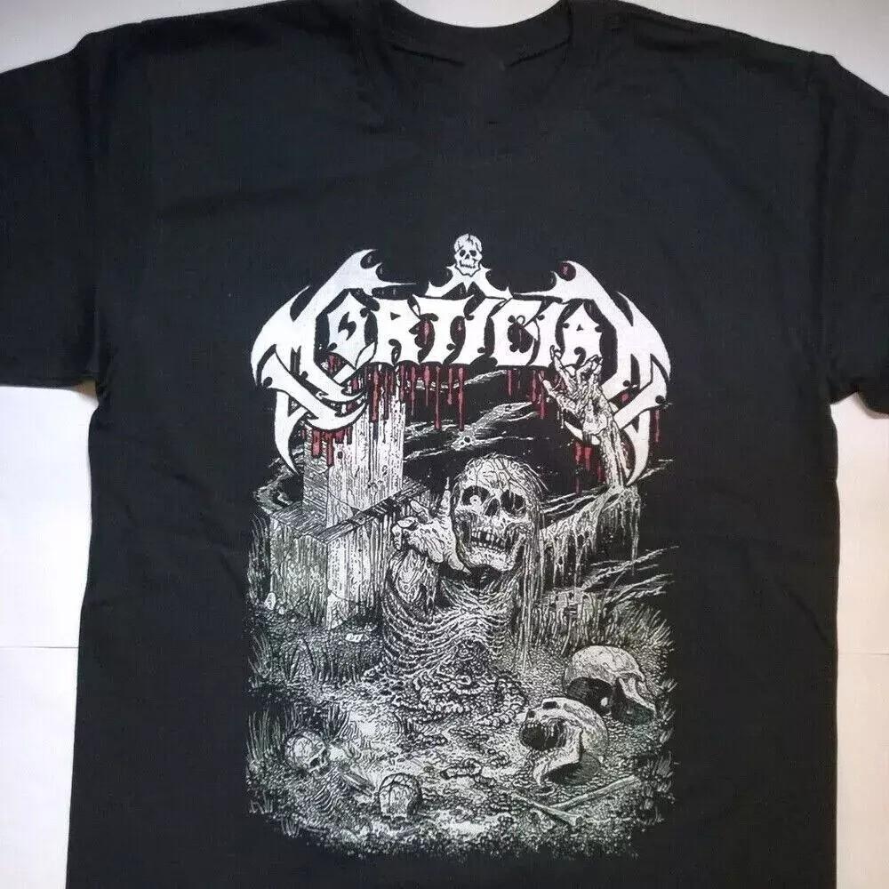 New Popular Mortician Band Black T-Shirt Cotton Full Size Unisex T-Shirt S