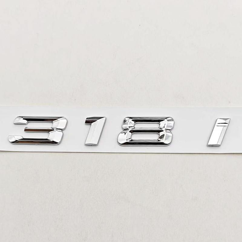 Logo Stile Auto 3D ABS Cromato Nero 316i 318i Emblema Baule Posteriore Adesivo Per BMW Serie 3 E36 E46 Accessori Auto