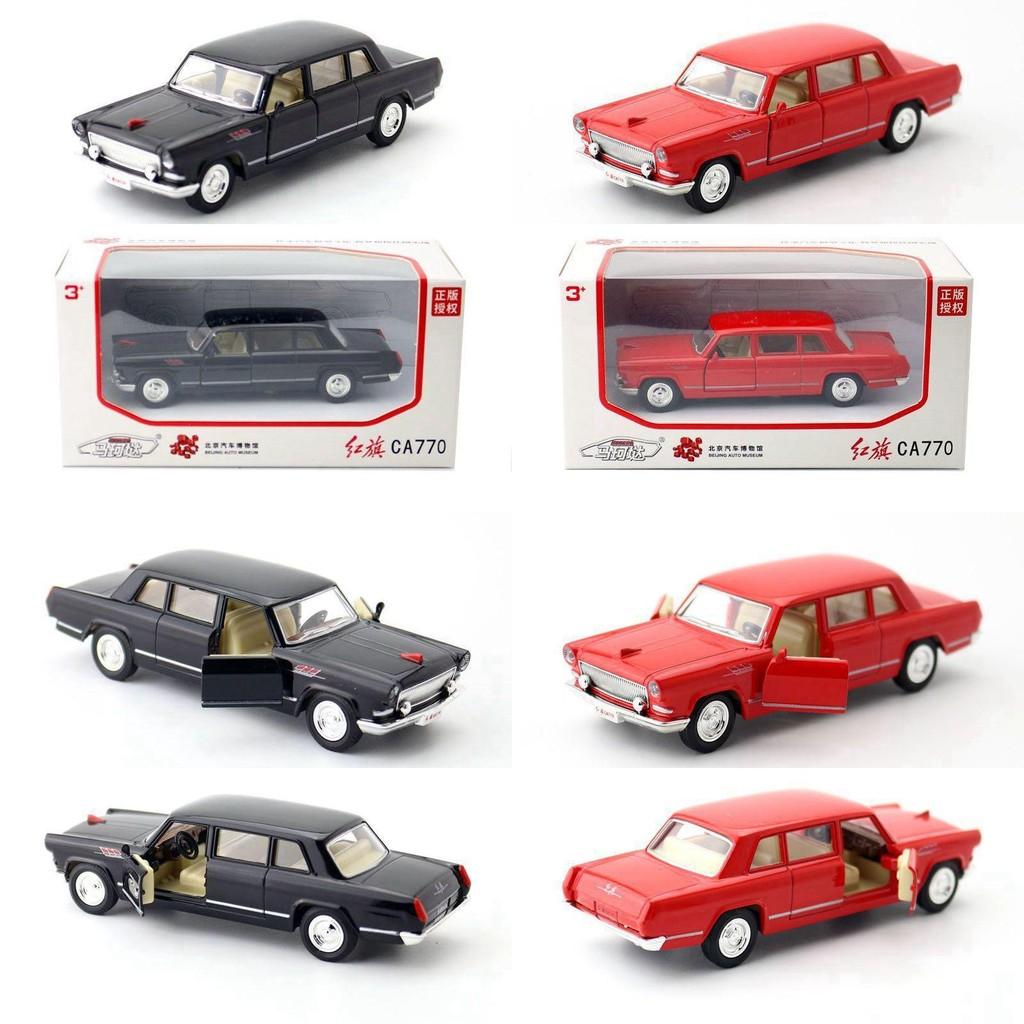 Flag Red Toy Car Alloy With Opening Doors Design For Daily Gift Childrens