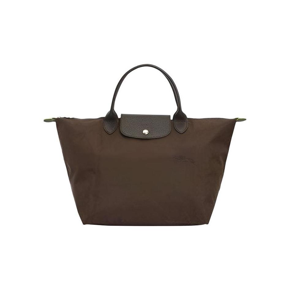 

Longchamp Le Pliage Green Logo Contrast Design Nylon Dumpling Tote Bag Medium Women Tote Bags Mocha-Brown 1623919002 Basic Set (Bag)